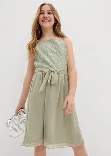 Chiffonjurk met pailletten, bonprix