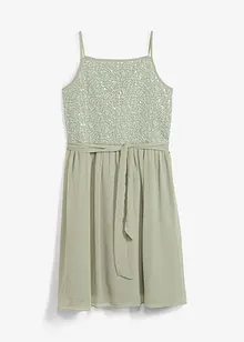 Chiffonjurk met pailletten, bonprix
