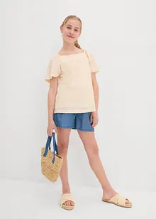 Shirt met broderie anglaise, bonprix