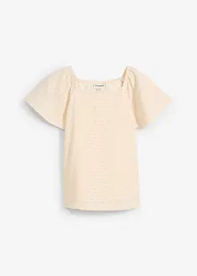 Shirt met broderie anglaise, bonprix