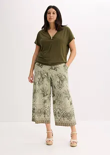 Jersey broek met paisley motief, bonprix