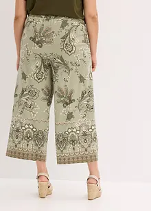 Jersey broek met paisley motief, bonprix