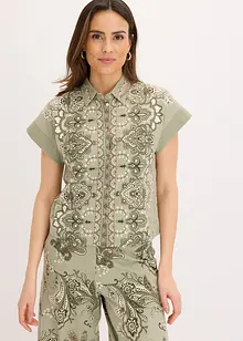 Oversized shirt met paisley motief, bonprix
