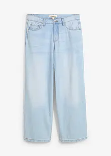 Baggy jeans mid waist super soft, cropped, bonprix
