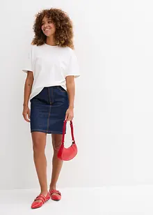 Spijkerrok mid waist, low stretch, bonprix