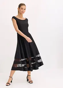 Carmen jurk met kant en riem, bonprix