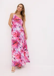 One shoulder jurk van gestructureerde crêpe, bonprix