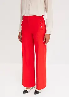 Twill broek met docoratieve knopen, bonprix