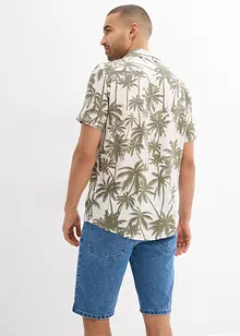 Overhemd met reverskraag en korte mouwen, slim fit, bonprix