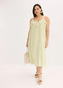 Midi jurk met ruches, bonprix