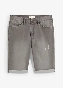 Stretch jeans bermuda met omgeslagen zoom, regular fit, bonprix