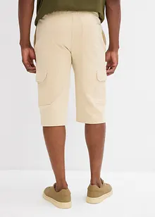 Sweat bermuda met cargozakken van puur katoen, bonprix