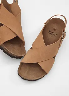 Leren sandalen, bonprix
