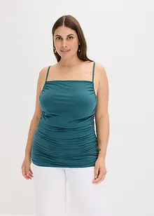 Spaghetti top met plooitjes, bonprix