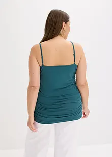 Spaghetti top met plooitjes, bonprix