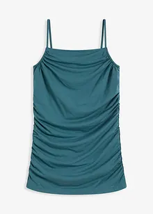 Spaghetti top met plooitjes, bonprix