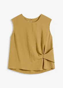 Mouwloze bloes met knoop, bonprix