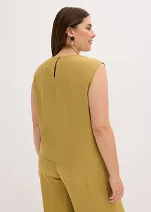 Mouwloze bloes met knoop, bonprix