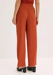Jersey broek van crèpe, bonprix