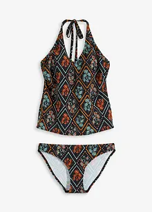 Halter tankini met V-hals (2-dlg. set), bonprix