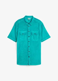Overhemd met korte mouwen in washed out look, bonprix