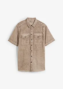 Overhemd met korte mouwen in washed out look, bonprix