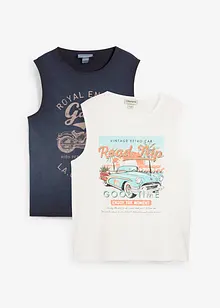 Muscle shirt in gewassen look (set van 2), bonprix