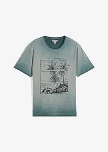 T-shirt in een verwassen look van biologisch katoen, bonprix