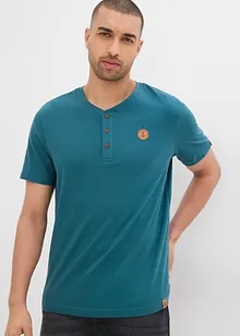 Henley shirt van biologisch katoen (set van 2), bonprix