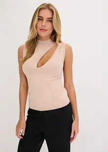 Gebreide top met cut-outs, bonprix