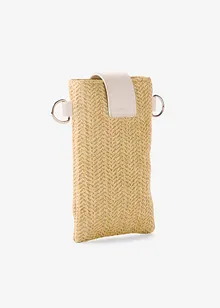 Kleine schoudertas in rieten look, bonprix
