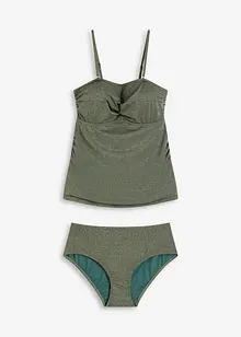 Tankini met gouddraad (2-dlg. set), bonprix