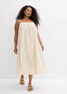 Jurk met spaghettibandjes van een soepele viscose-mix, bonprix