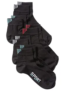 Sportsokken met tekstprint (5 paar), bonprix