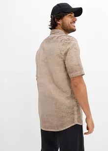 Overhemd met korte mouwen in washed out look, bonprix