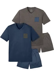 Shortama met katoen (4-dlg. set), bonprix