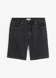 Jeans bermuda met elastiek opzij, classic fit, bonprix
