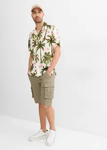 Overhemd van viscose met korte mouwen, loose fit, bonprix