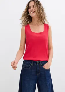 Longtop van katoen met carréhals, bonprix