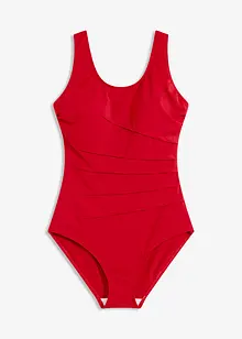 Corrigerend badpak met sierplooitjes, licht corrigerend, bonprix