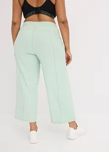 Comfort capri sportbroek met wijde pijpen, bonprix