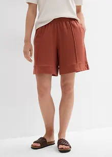 Wijde sweat short in een katoenmix, bonprix