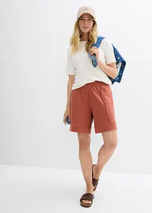 Wijde sweat short in een katoenmix, bonprix