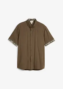Overhemd met korte mouwen, slim fit, bonprix