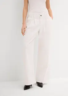 Wide leg jeans low waist, low stretch, bonprix