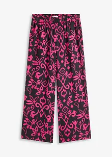 Gedessineerde Marlene broek van soepele viscose, bonprix