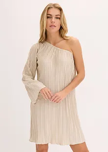 Mini jurk met plissé, bonprix