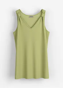 Longtop van viscose-linnen-mix, bonprix
