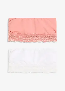Bandeau bh (set van 2) met biologisch katoen, bonprix