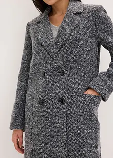 Korte jas in wollen look, bonprix